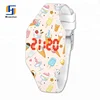 2019 kids silicone LED watch date red digital rectangle