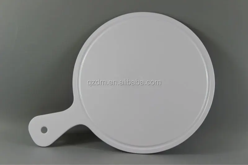 Christmas Print Melamine Round Cutting Board With Handle