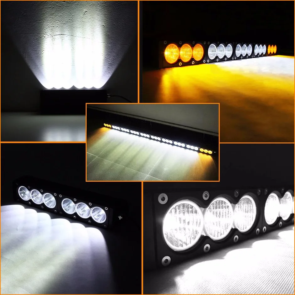 Car Accessory Car Led Light Bar 12 Volt 90w White Amber Led Light Bars
