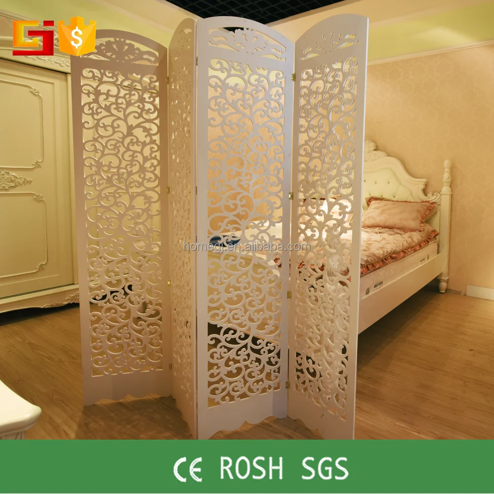 Colore bianco pieghevole smontabile legno tagliato al laser ...