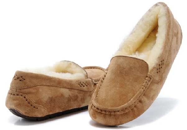 flat shoes with fur inside