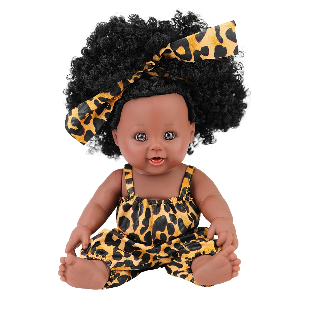 2019New Grosir Desain Plastik Vinyl Manusia Hidup Amerika Afrika Hitam Boneka Bayi untuk Anak-anak