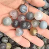 Wholesale Natural Hand Carved Mini Agate Druse Smile Face Sphere For Decoration