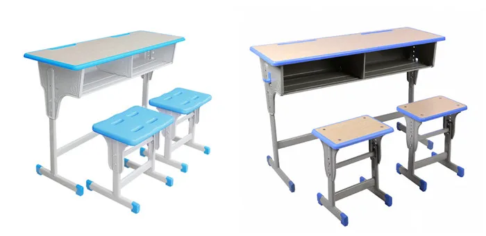 double desk and chair