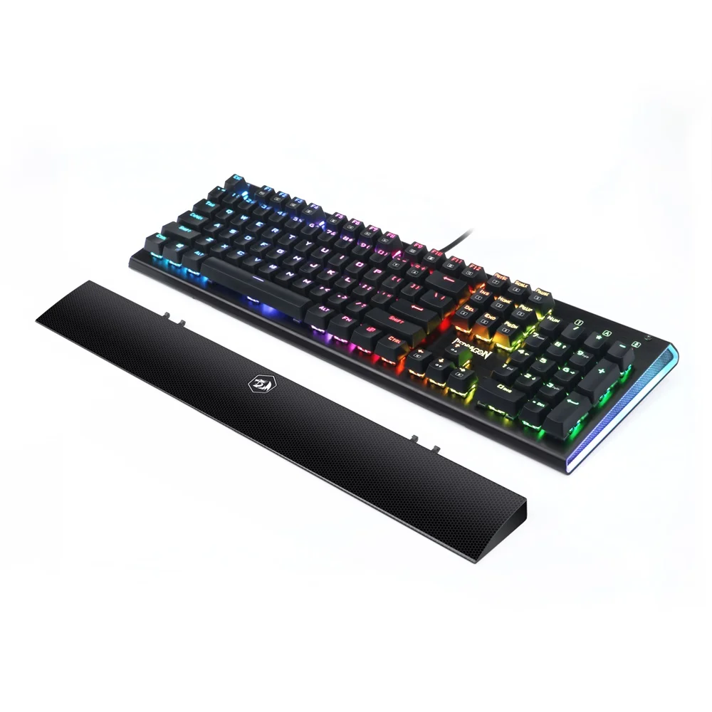 High Quality Redragon K569 Wired RGB Colorful 104 Keys Laptop Teclado Mechanical Gaming Keyboard