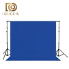3*4M indoor pure blue muslin dyed roll up backdrops photo studio background for sale