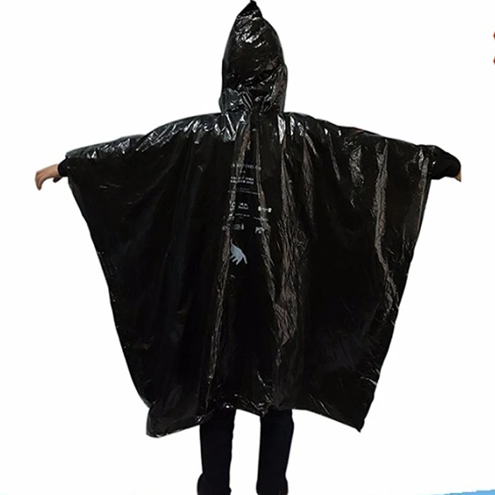 Black Pe Rain Poncho Wholesale Buy Pe Rain Poncho Wholesale,Plastic Rain Coat,Black Rain