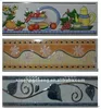 resin or ceramic border with golden listello