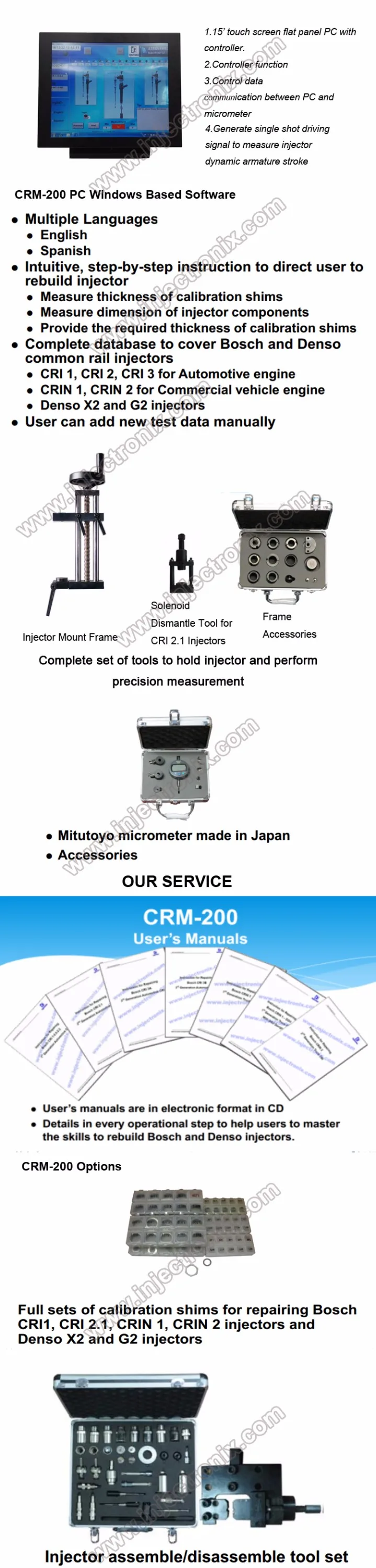 Crm 200 Common Rail Injector Measurement System With 15 Touch