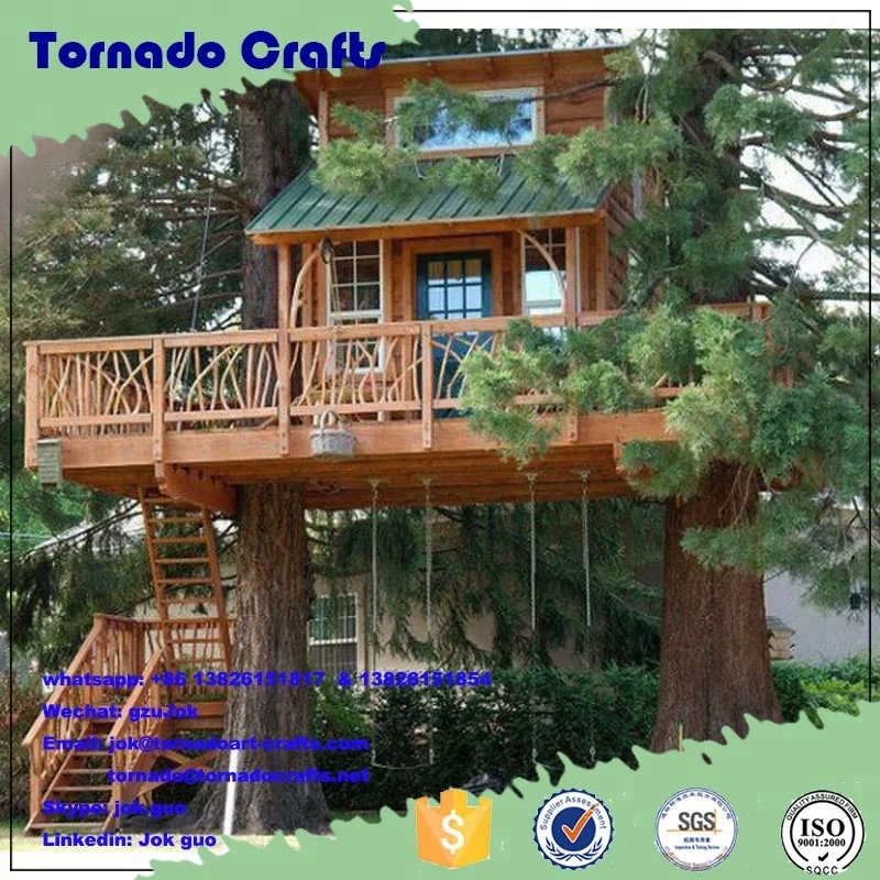 Large Decorative Realistic High Quality Artificial Tree House For