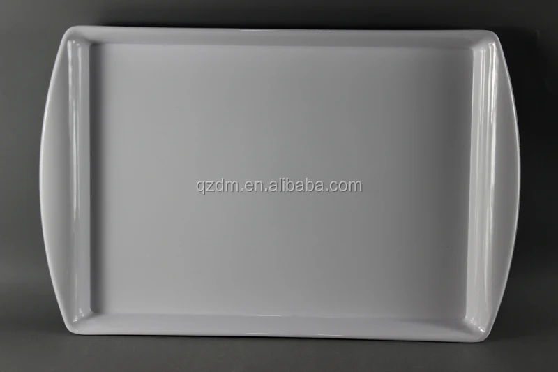17inch Mealmine food tray , Plastic serving tray turnup Handle