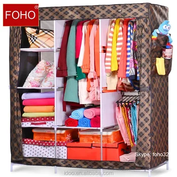 Fabric Wardrobe With Canvas Covers Folding Canvas Wardrobe Fh