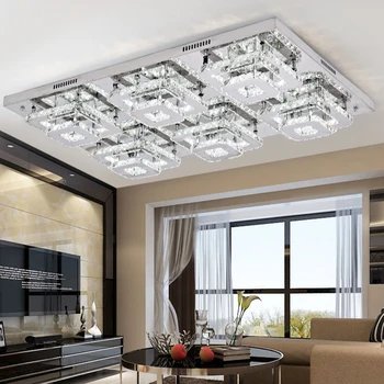 Xingjun Living Room Lobby Luxury Crystal Square Decorative Led