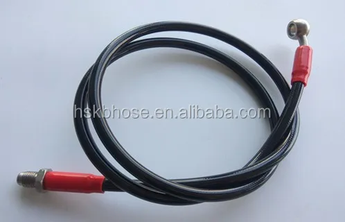 4 hose 4AN 20/" Stainless Braided PTFE Brake Line Straight Ends