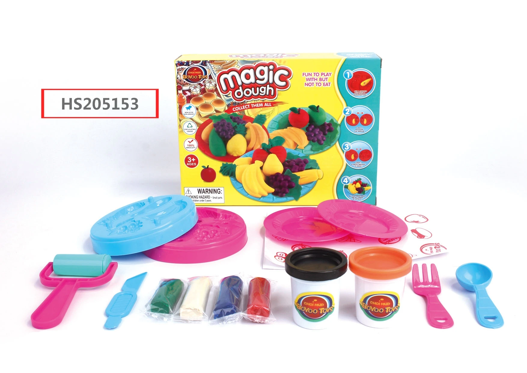 HS205153, Huwsin Toys, Children popular  funny magic diy modeling clay playdough toy