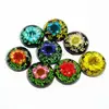 Pressed Dried Real Flowers Snap Resin Charm Jewelry