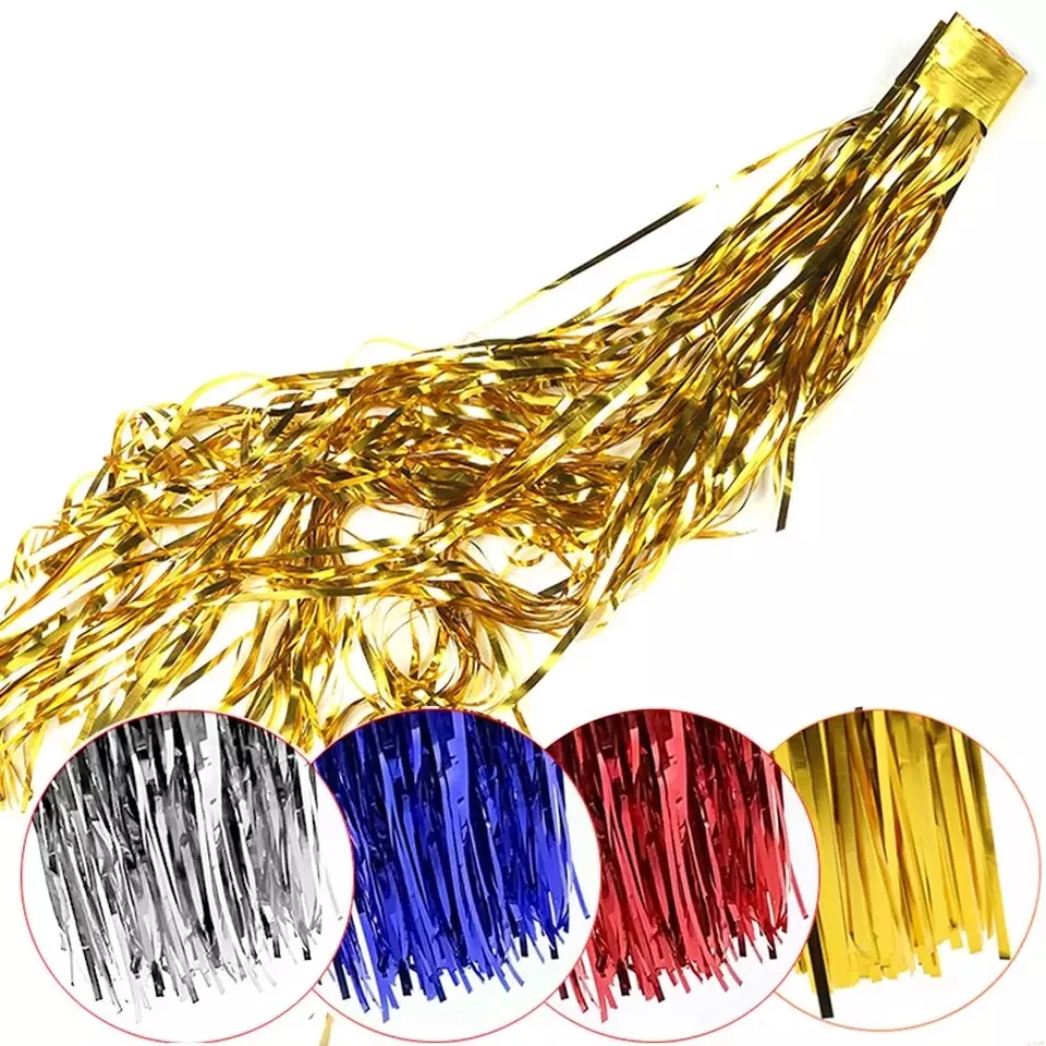 Gold Foil Door Curtain Party Decorations Fringe Metallic Tinsel Door And Window Curtains Buy Gold Foil Curtain For Wedding Decoration Wholesale