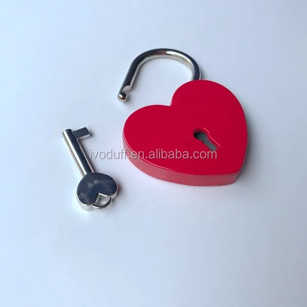 Padlock Various Color Love Heart Padlock With Key Buy Padlock With