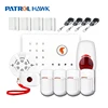 16 zone conventional fire alarm control panel with SMS Message/Mobile Call Touch Keypad Home Mode