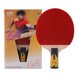Trail order low MOQ Double Fish 6A table tennis bat with ittf pingpong rubber