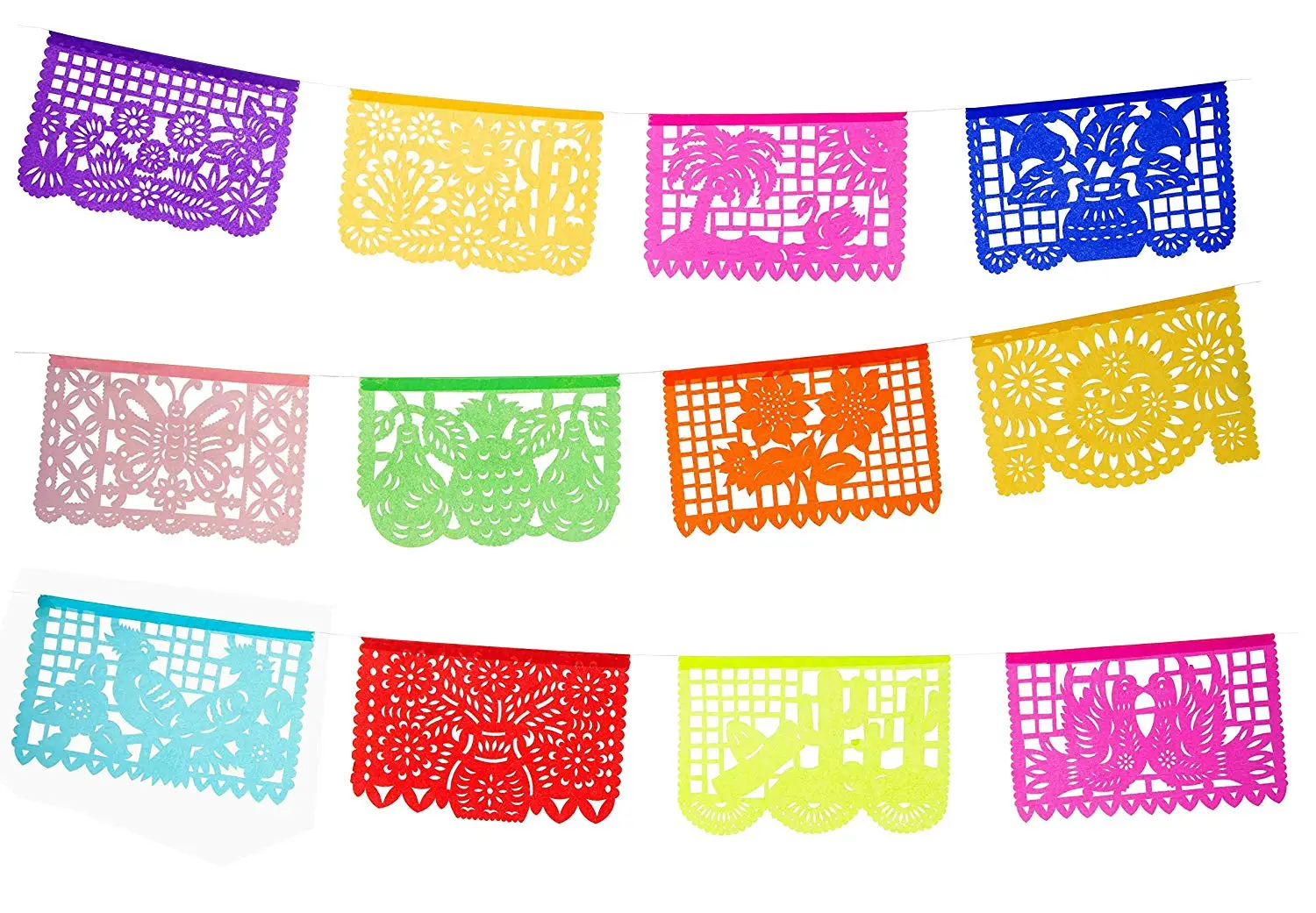 Buy Small Plastic Papel Picado Banner 