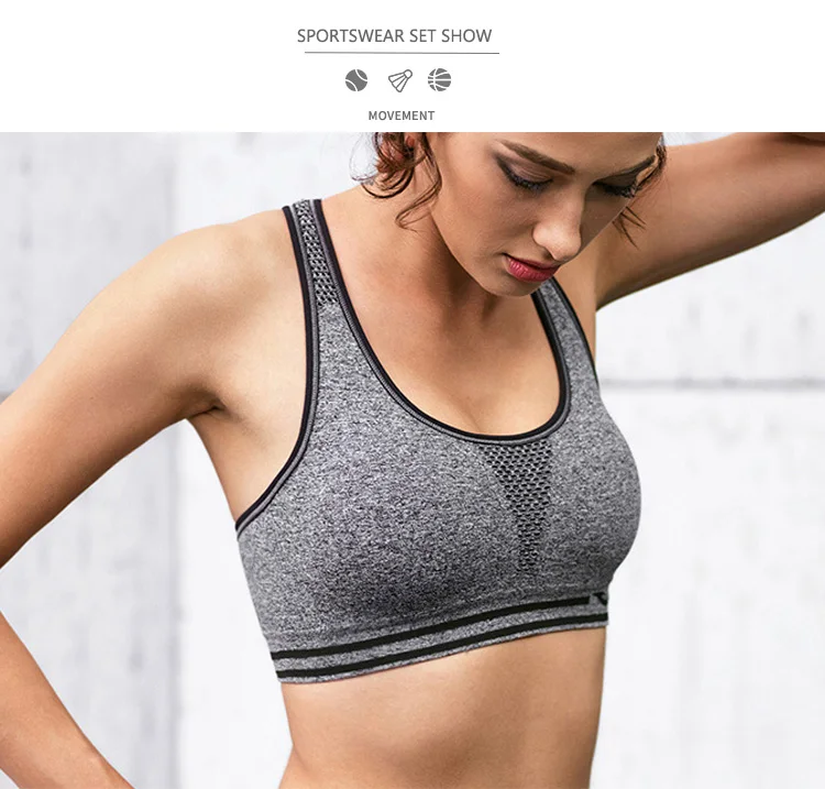 Hot Sale Women Yoga Bra New Design Zipper Girls Sports Bra
