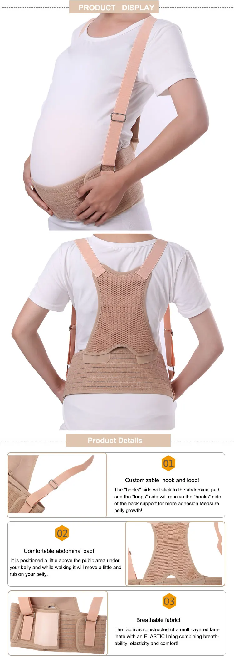 Lower Back Maternity Support,Breathable Pregnancy Belt For Abdominal