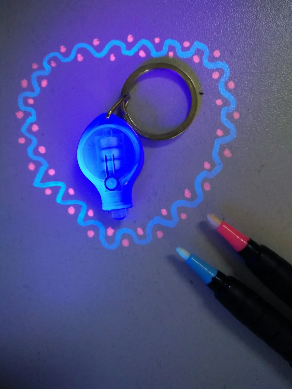 Hot Blacklight Illuminator,Uv Led Keychain Light With Different Wave