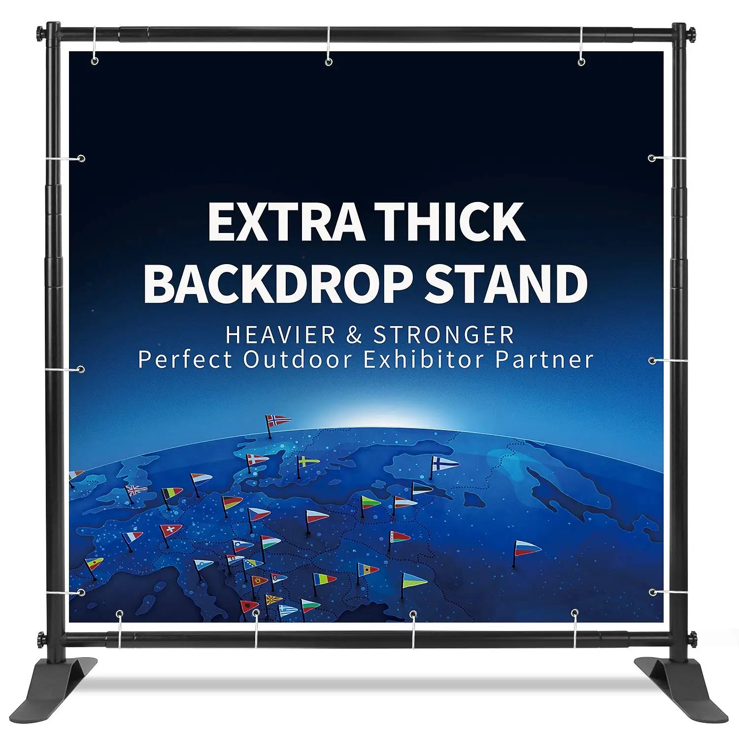 Buy T-Sign 5x7 - 8x10 Heavy Duty Backdrop Banner Stand, Extra Thick Extra Thick Professional Large Tube Telescopic Stand