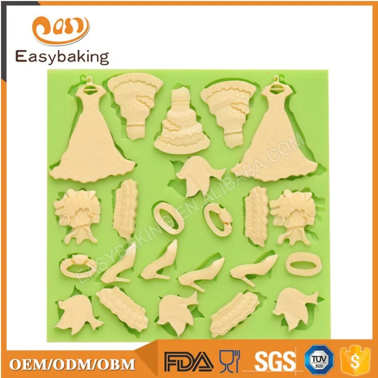ES-1750 Fondant Mould Silicone Molds for Cake Decorating