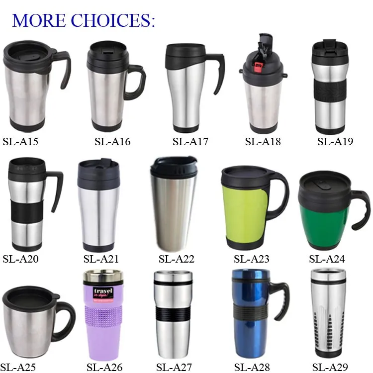 Stainless Steel Vacuum Flask Thermos And Travel Mugs Gift Set With