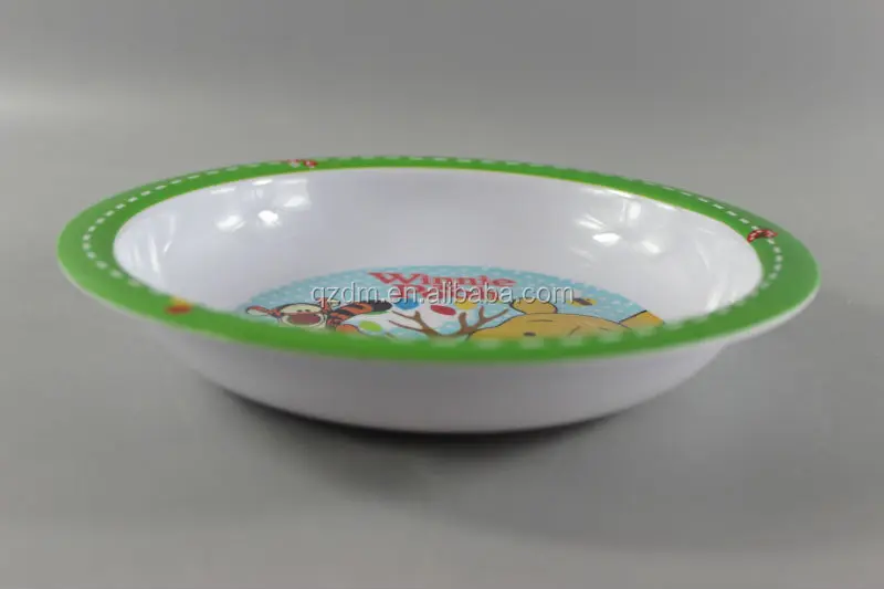 100% melamine soup dinner plate for child