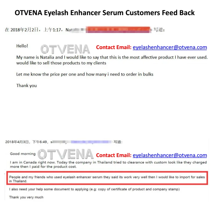Up to 50% OFF OEM Available Eyelash Extension OTVENA eyelash growth serum