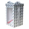 paperboard gift box with clear PVC for packing toy white cardboard package