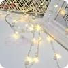 30 Pearl Beads LED Warm White String Fairy Lights -Christmas Wedding Battery Operated