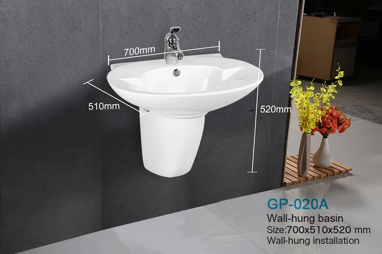 2018 best quality wall hung ceramic solid surface hand wash dining room small ceramic wash basin