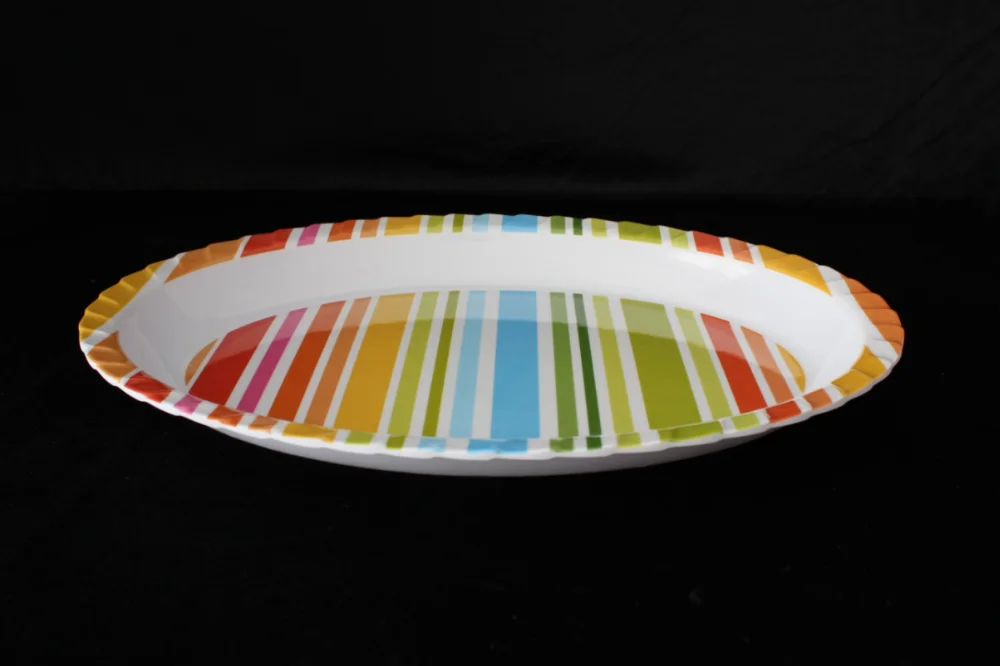 18.8inch melamine colorful plate