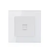 Smartdust Tempered Glass Single Outlet Computer RJ45 Wall Socket
