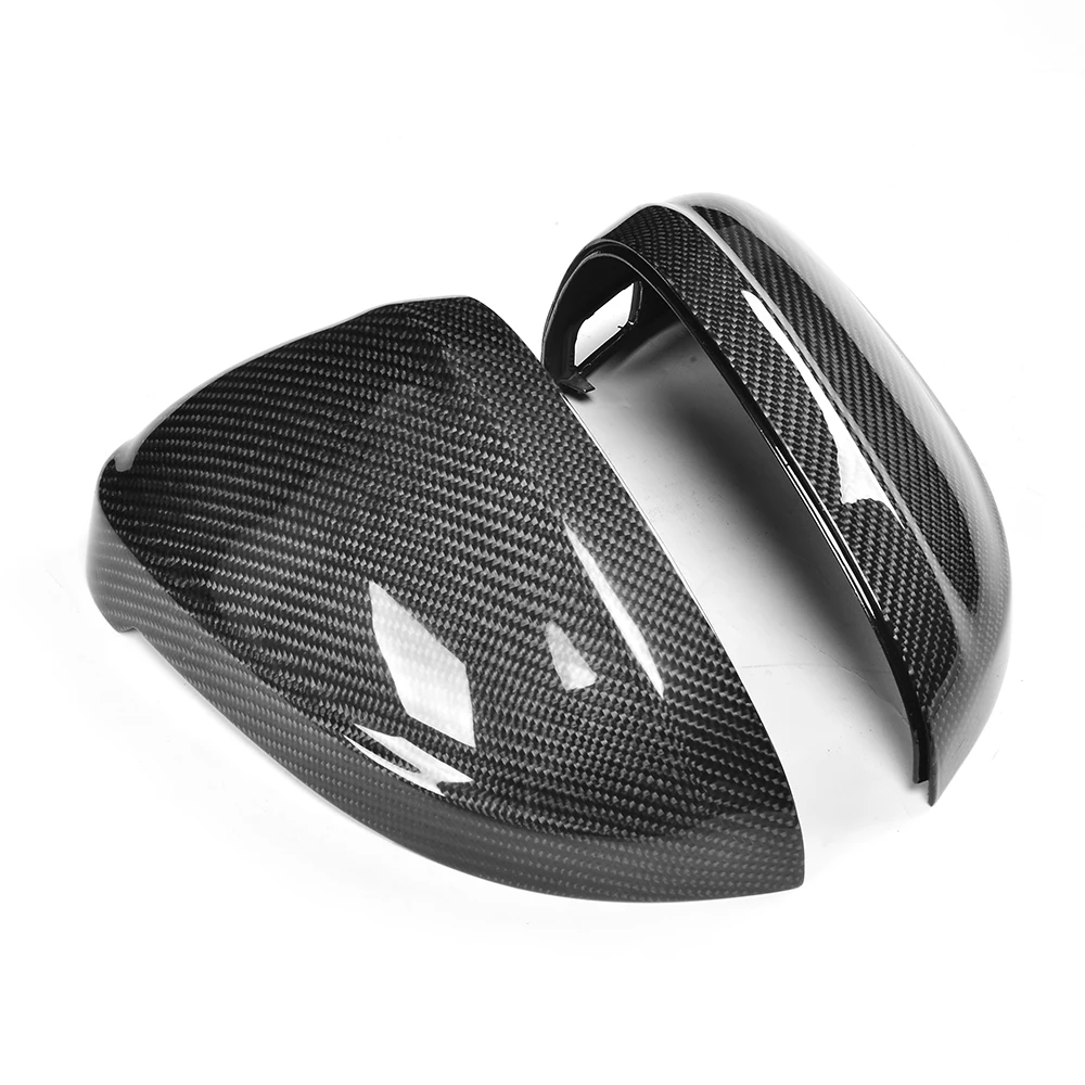 Replacement Carbon Fiber Side Mirror Cover For Audi A4 B9 With Lane