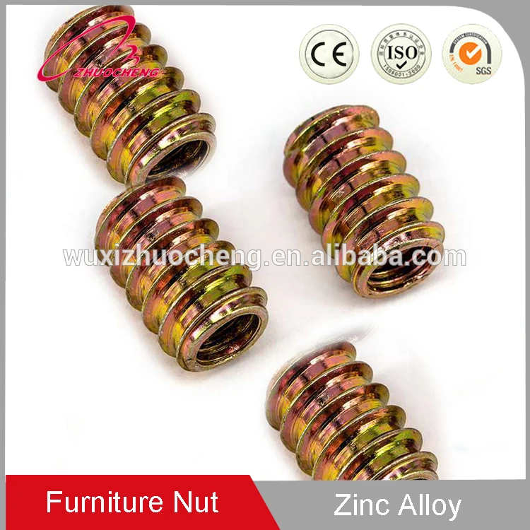 Bottom Price M8 Double Thread Self Tapping Nuts Insert For Plastic