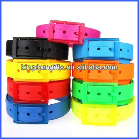 
Colourful silicon belts 