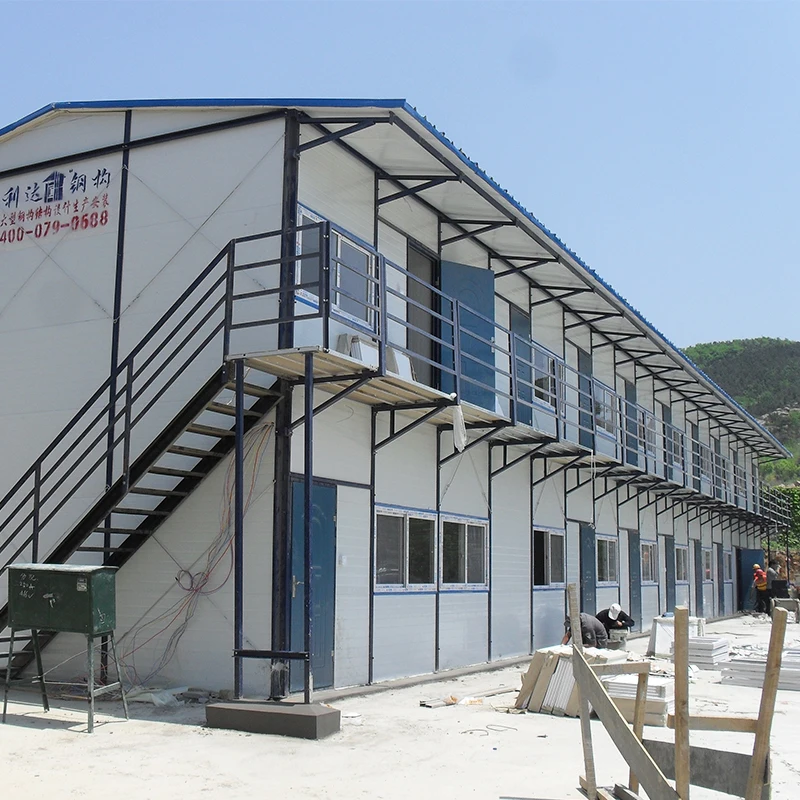 China modern camp easy install low cost design prefab house with hot sale