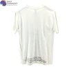 Custom no label 3m reflective heavy cotton O neck anti shrink white t shirt for festival