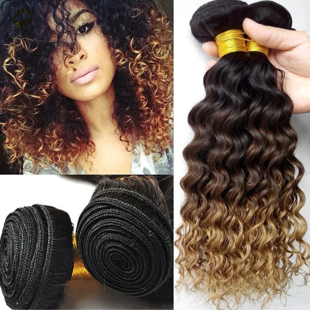 Cheap Peruvian Hair Weave 1b 4 27 Honey Blonde Ombre Straight Hair