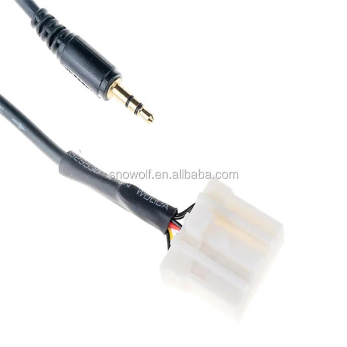 New Car 3.5mm Aux Audio Cd Interface Adapter Cable For Mazda 2 3 5 6