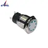 J25 Waterproof 19mm Latching Multi Dot Led 1NO1NC anti-vanal Push Button Switch