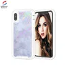 Saiboro Epoxy marble pattern PC+ Silicone phone case for iPhone X cover