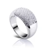 Fashion silver cz new design ladies finger ring, gay men ring