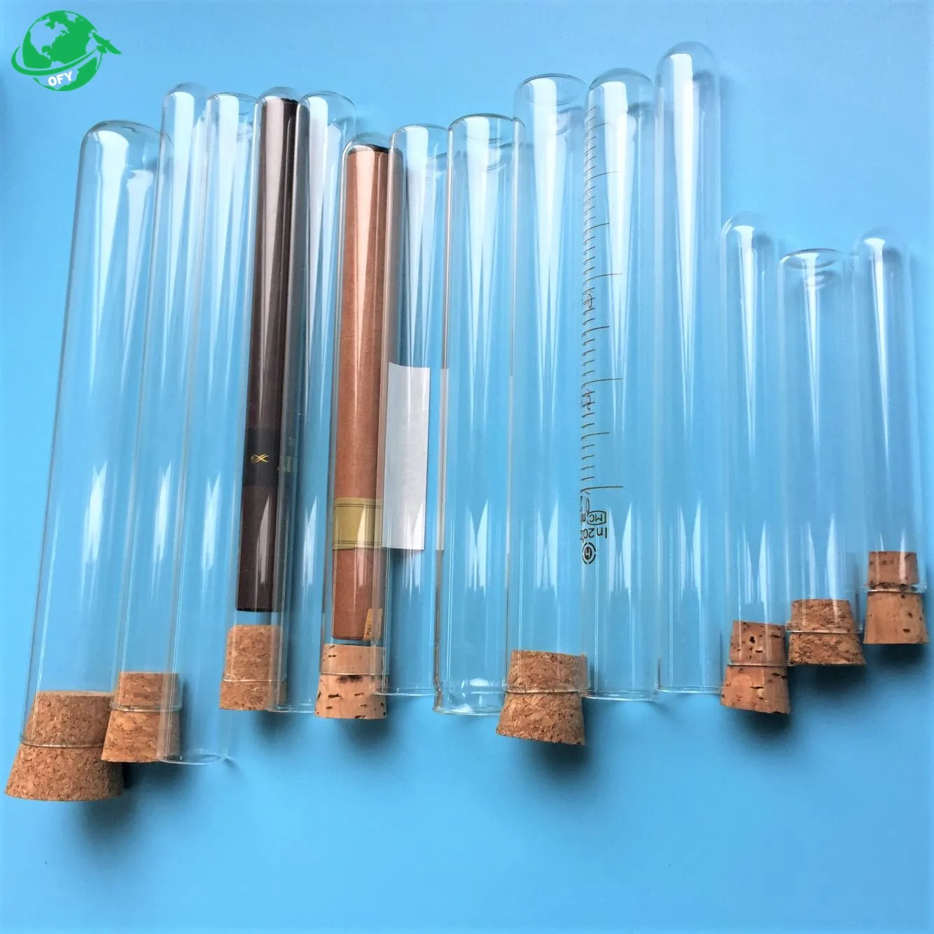 Lab Flat Bottom Glass Test Tube With Cork Products From Nantong Oufeiya Imp And Exp Trade Co Ltd 0851