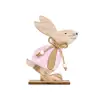 1pc Easter decoration Easter rabbits party diy decoration handmade wood craft festival gift beautiful bunny happy easter